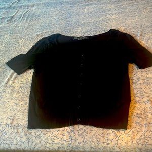 Detailed black sweater talk